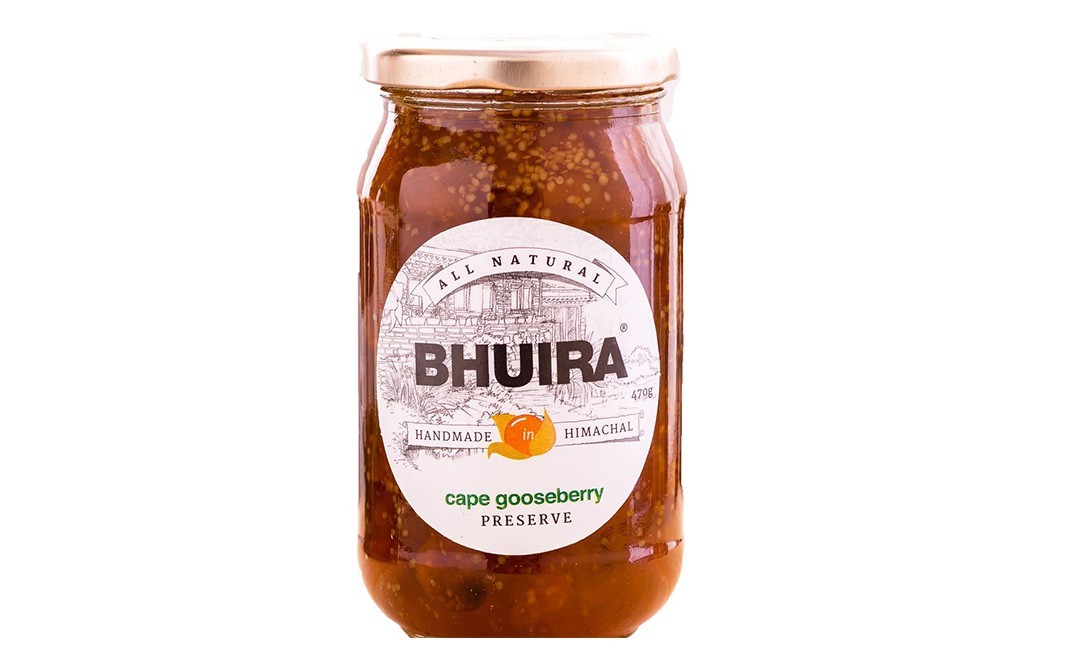 Bhuira Cape Gooseberry Preserve    Glass Jar  470 grams